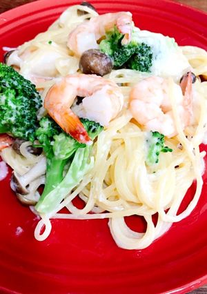 生クリームいらず♪簡単えびクリームパスタ-レシピのメイン写真
