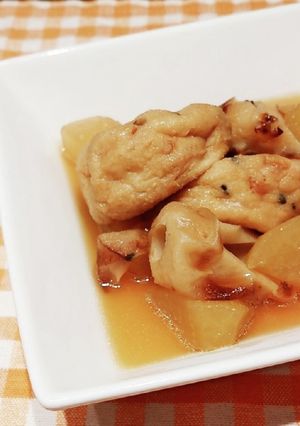 味しみしみ大根とがんも、焼き竹輪の煮物-レシピのメイン写真