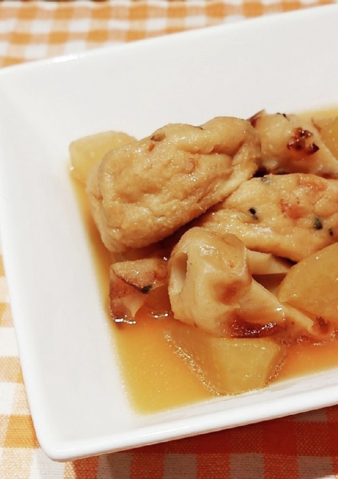 味しみしみ大根とがんも、焼き竹輪の煮物-レシピのメイン写真