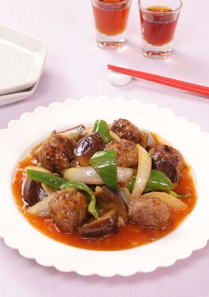 トロトロなすと肉団子の甘酢あんかけ-レシピのメイン写真