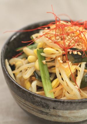 レンジで簡単大豆もやしのピリ辛ナムル-レシピのメイン写真