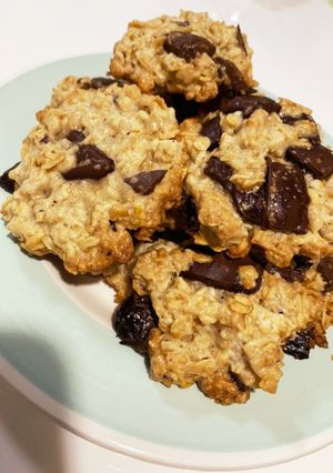 チョコ入りオートミールクッキー-レシピのメイン写真