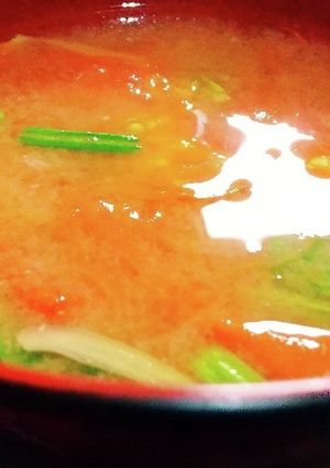 トマト味噌汁-レシピのメイン写真