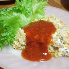 รูปของ もやし♫みじん切り野菜のオープンオムレツ