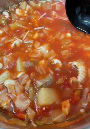 胸肉でダイエット　ミネストローネ-レシピのメイン写真