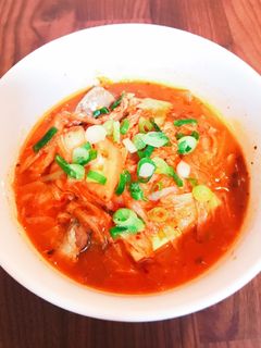 電子レンジのみ!サバ缶と豆腐のチゲ-レシピのメイン写真