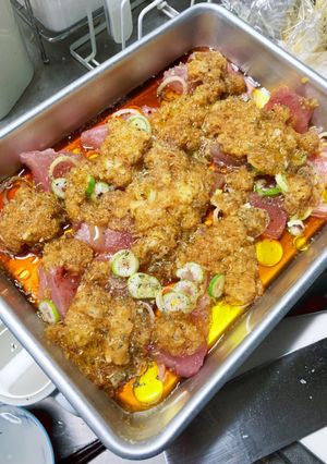 ビンチョウマグロのおろしカルパッチョ-レシピのメイン写真