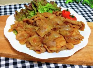 豚こまと玉ねぎで簡単しょうが焼き☆-レシピのメイン写真