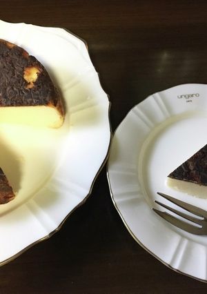 簡単！フライパンでバスク風チーズケーキ-レシピのメイン写真
