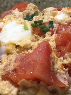 即席ラーメンアレンジ トマト卵ラーメン-レシピのメイン写真