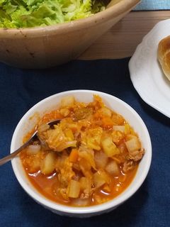 野菜たっぷりトマトスープ-レシピのメイン写真