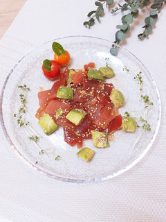 まぐろとアボカドのポキ★カルパッチョ前菜-レシピのメイン写真