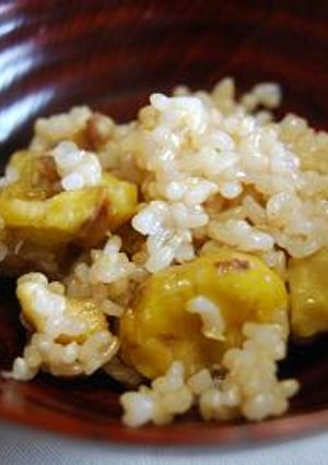 栗の玄米炊き込みご飯-レシピのメイン写真