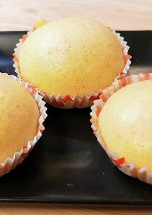 卵が香る☆フライパンでふんわり蒸しパン-レシピのメイン写真