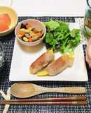 今日の夕飯は肉巻きポテトメインのおかず