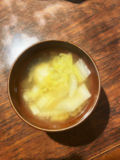里芋と白菜味噌汁-レシピのメイン写真