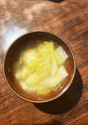 里芋と白菜味噌汁-レシピのメイン写真