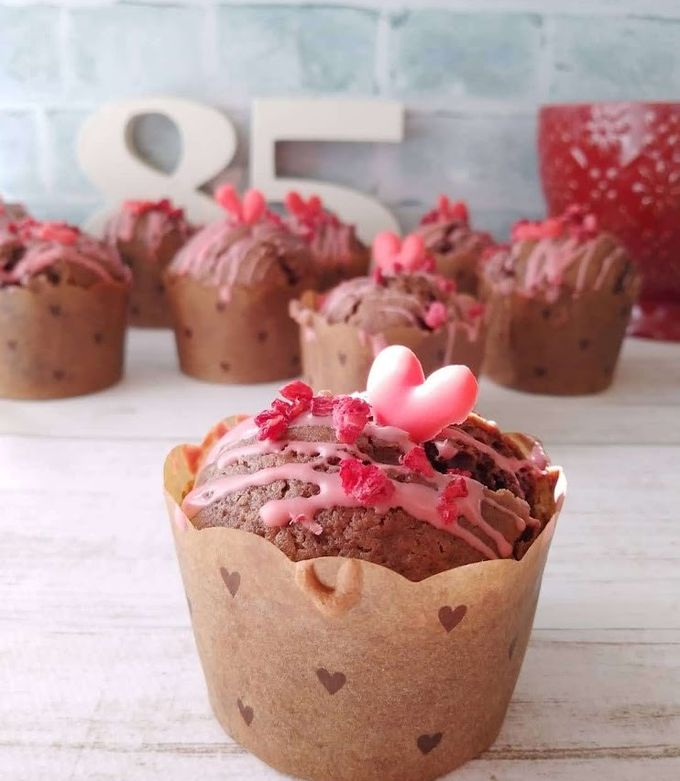 バレンタインに♪チョコカップケーキ by 発酵家族 【クックパッド