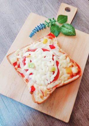 朝食に♡トマトハムチーズトースト♡-レシピのメイン写真