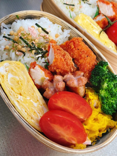 レンチンかぼちゃサラダ弁当-レシピのメイン写真