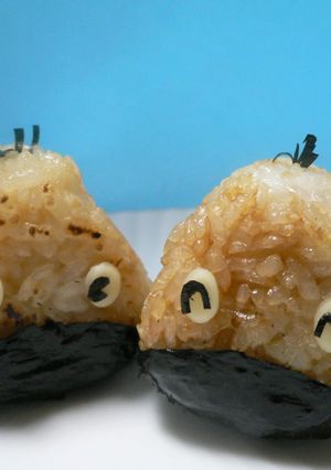 焼き栗っおにぎりクン　キャラ弁に♪-レシピのメイン写真