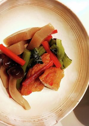 小松菜と練り物の煮物-レシピのメイン写真