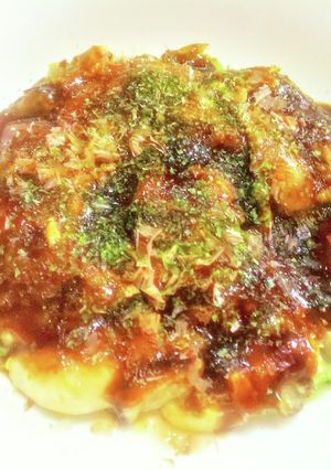 とろっもちっ牡蠣のねぎおこのみ焼き-レシピのメイン写真