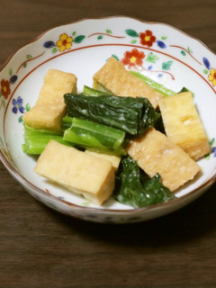 こまつなとあげのみそに★神戸市学校給食-レシピのメイン写真