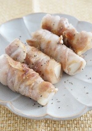 湯豆腐のだし汁活用!高野豆腐の豚肉巻き-レシピのメイン写真