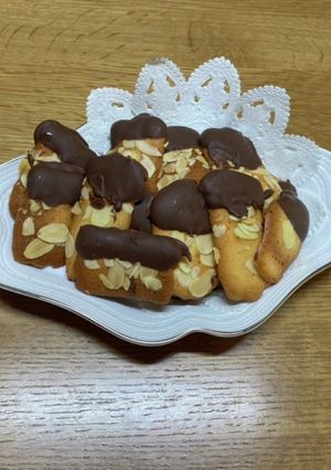 バレンタイン☆チョコラングドシャクッキー-レシピのメイン写真