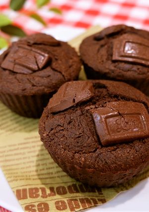 濃厚！米粉のチョコカップケーキ-レシピのメイン写真