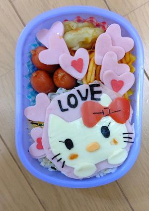 お弁当 簡単キティちゃん-レシピのメイン写真