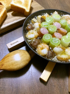 お鍋の残り食材で簡単アヒージョ-レシピのメイン写真