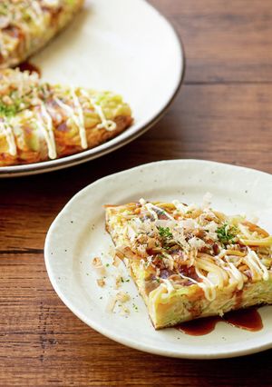 お好み焼き風ヌードルオムレツ-レシピのメイン写真