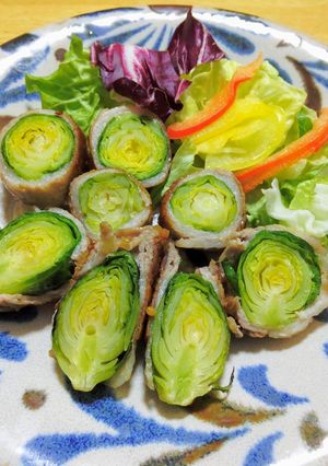 芽キャベツの肉巻きマヨネーズ仕立て-レシピのメイン写真