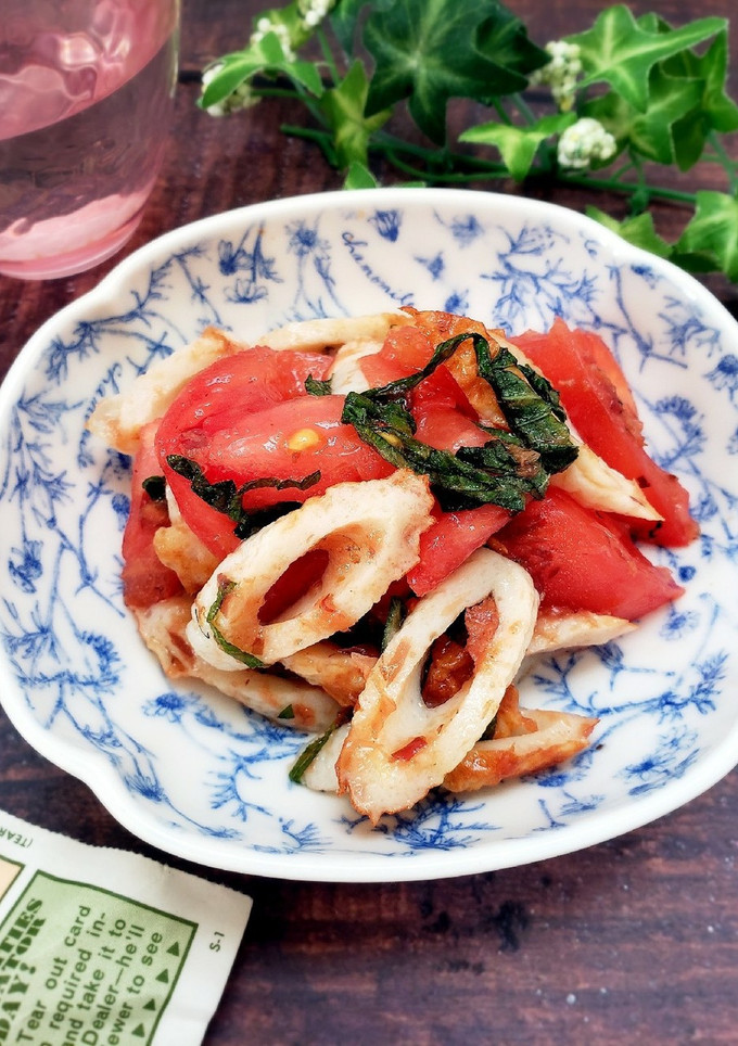 簡単♪ちくわとトマトの香味おかか-レシピのメイン写真
