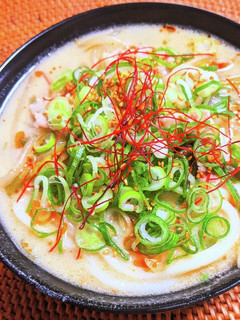 残りスープで坦々風うどん-レシピのメイン写真