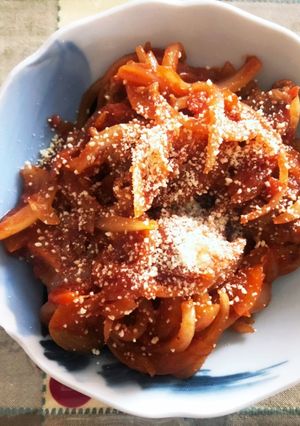 夕飯の残りで◎ミートボールパスタ風炒め-レシピのメイン写真