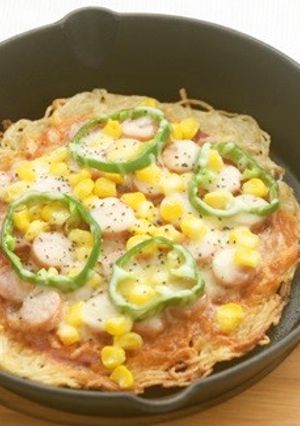 全粒粉そうめんを使って!そうめんピザ★-レシピのメイン写真