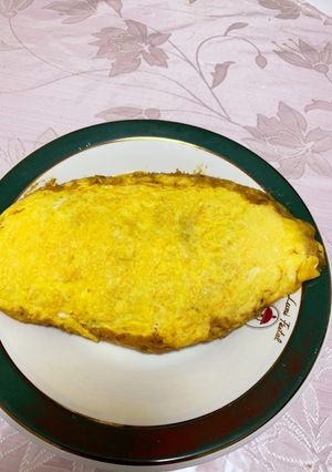 ☆肉じゃがリメイク！カレー味のオムレツ☆-レシピのメイン写真