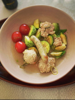 鶏団子と芽キャベツの即席ポトフ-レシピのメイン写真