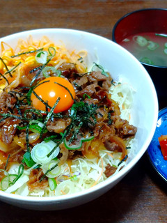簡単!手作りダレの牛焼肉丼-レシピのメイン写真