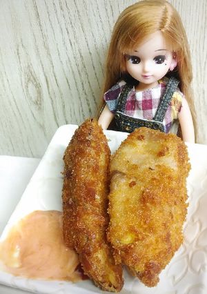 リカちゃん♡茄子の豚肉巻きフライ.˖٭-レシピのメイン写真