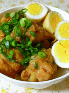 手羽元と玉子のほろほろ味噌煮☆簡単!-レシピのメイン写真