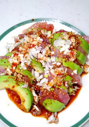 ビンチョウマグロとアボカドの中華風-レシピのメイン写真