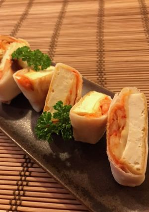厚揚げ&キムチの春巻き-レシピのメイン写真