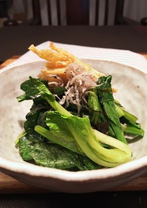 カリカリッ☆ ☆ 小松菜の炒め物-レシピのメイン写真