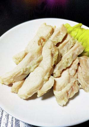 ♪鶏ムネ肉で塩麹サラダチキン♪-レシピのメイン写真