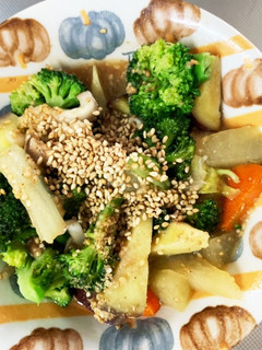 根菜&白菜生姜コンソメ炒め温野菜サラダ-レシピのメイン写真