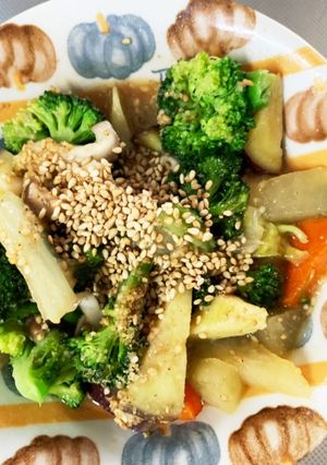 根菜&白菜生姜コンソメ炒め温野菜サラダ-レシピのメイン写真